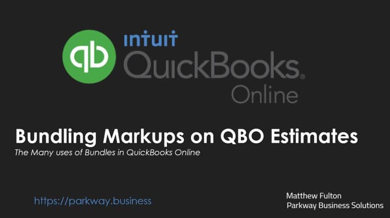 How to Markup Estimates using Bundles How to Markup Estimates using Bundles