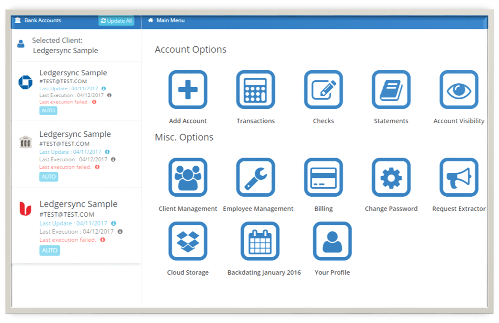 Ledgersync Dashboard