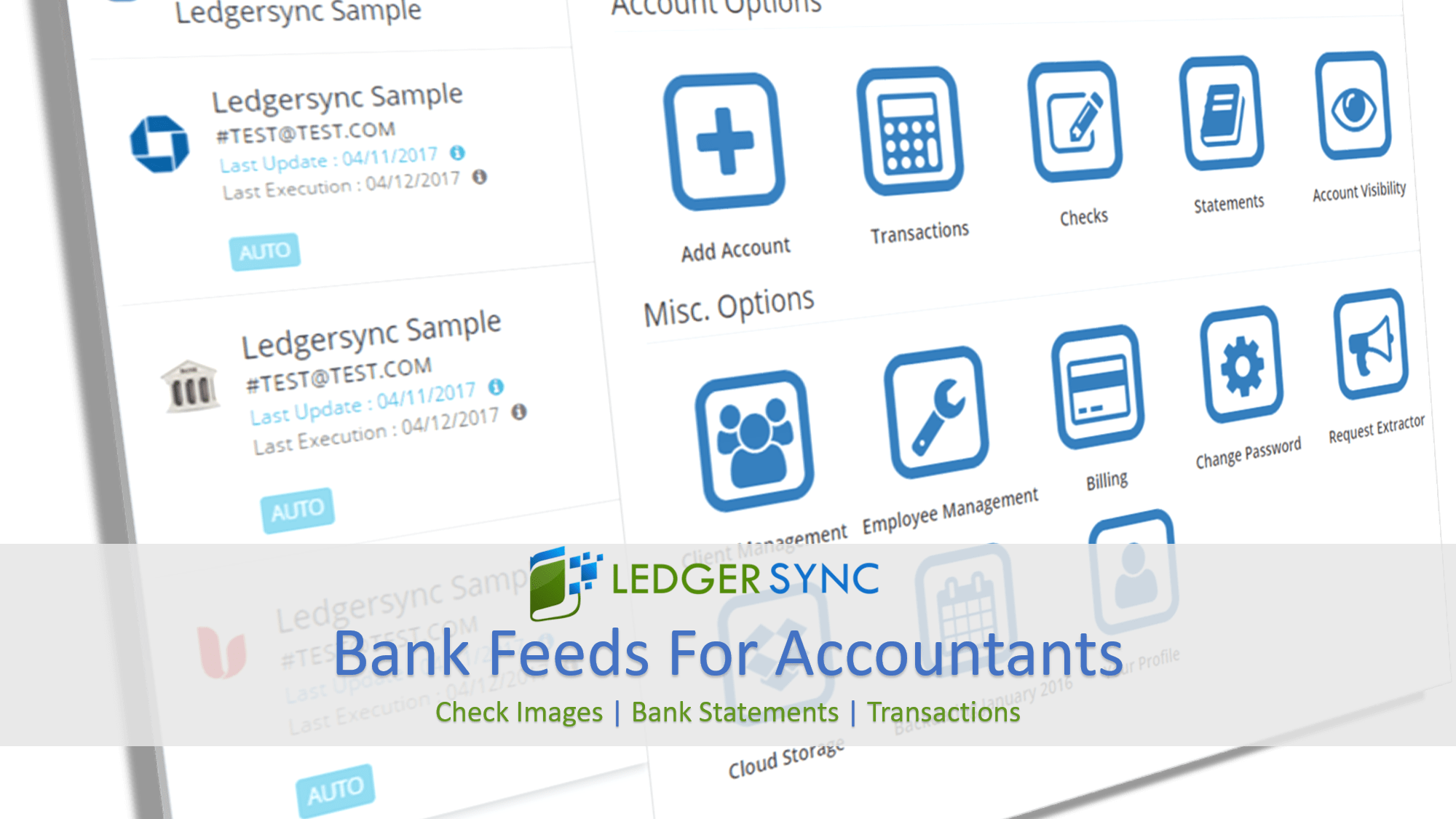 Ledgersync add an account