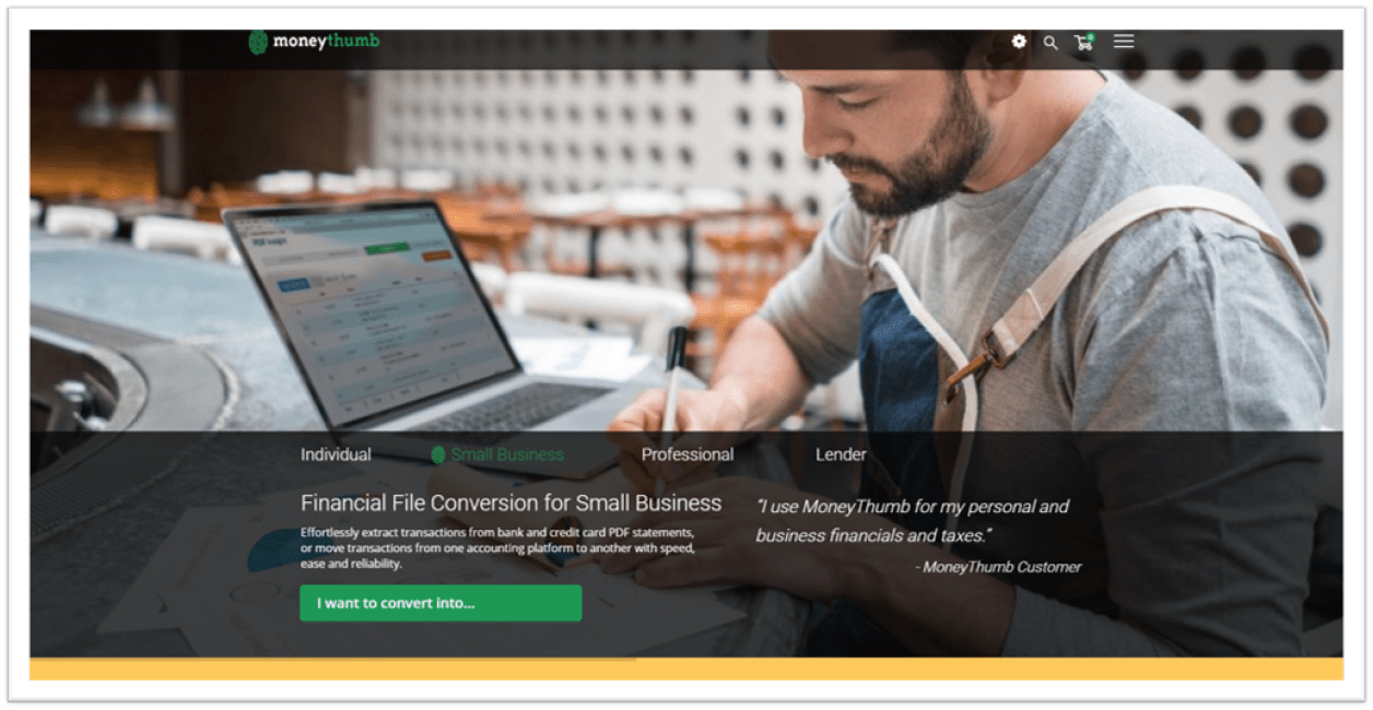 MoneyThumb Application