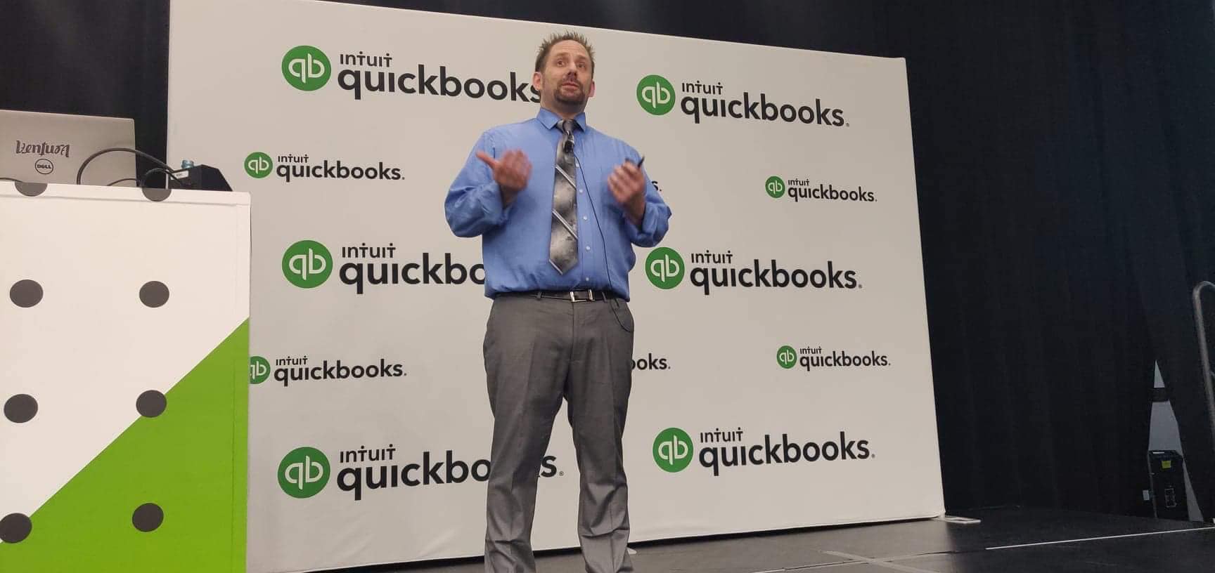 Matthew Fulton teaching at QuickBooks Connect 2019